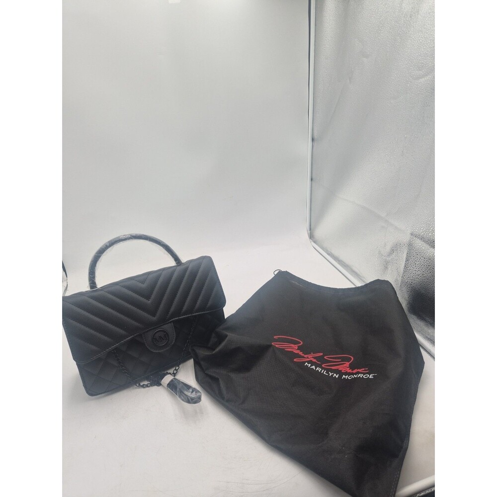 Quilted Black Small Clutch, also crossbody Marilyn Monroe Brand NWT, & Dust Bag